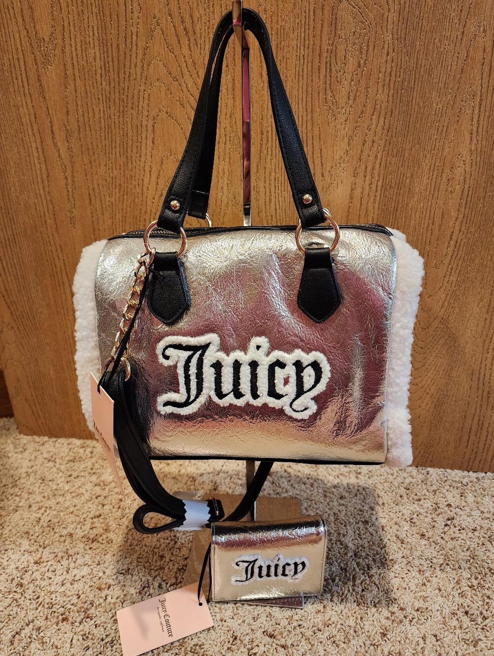 NWT Juicy Couture Boston Bag With Matching Wallet